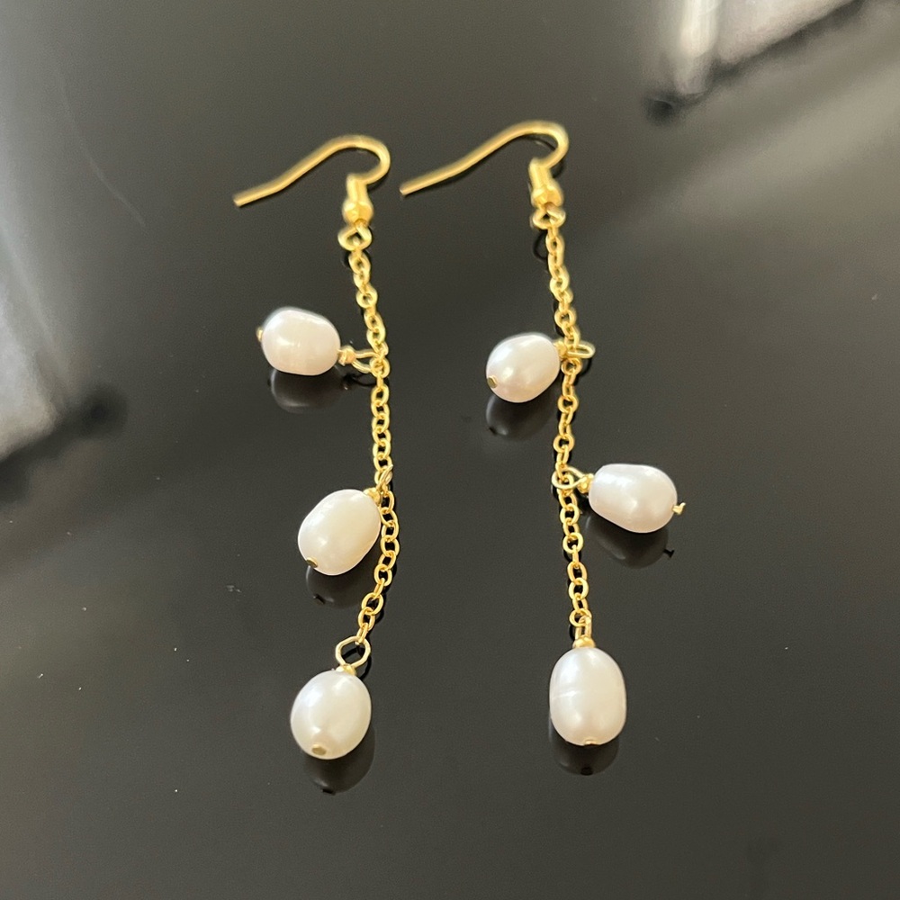 Handcrafted Pearl Drop Earrings